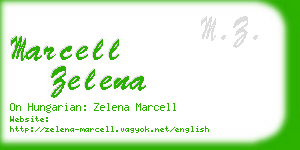 marcell zelena business card